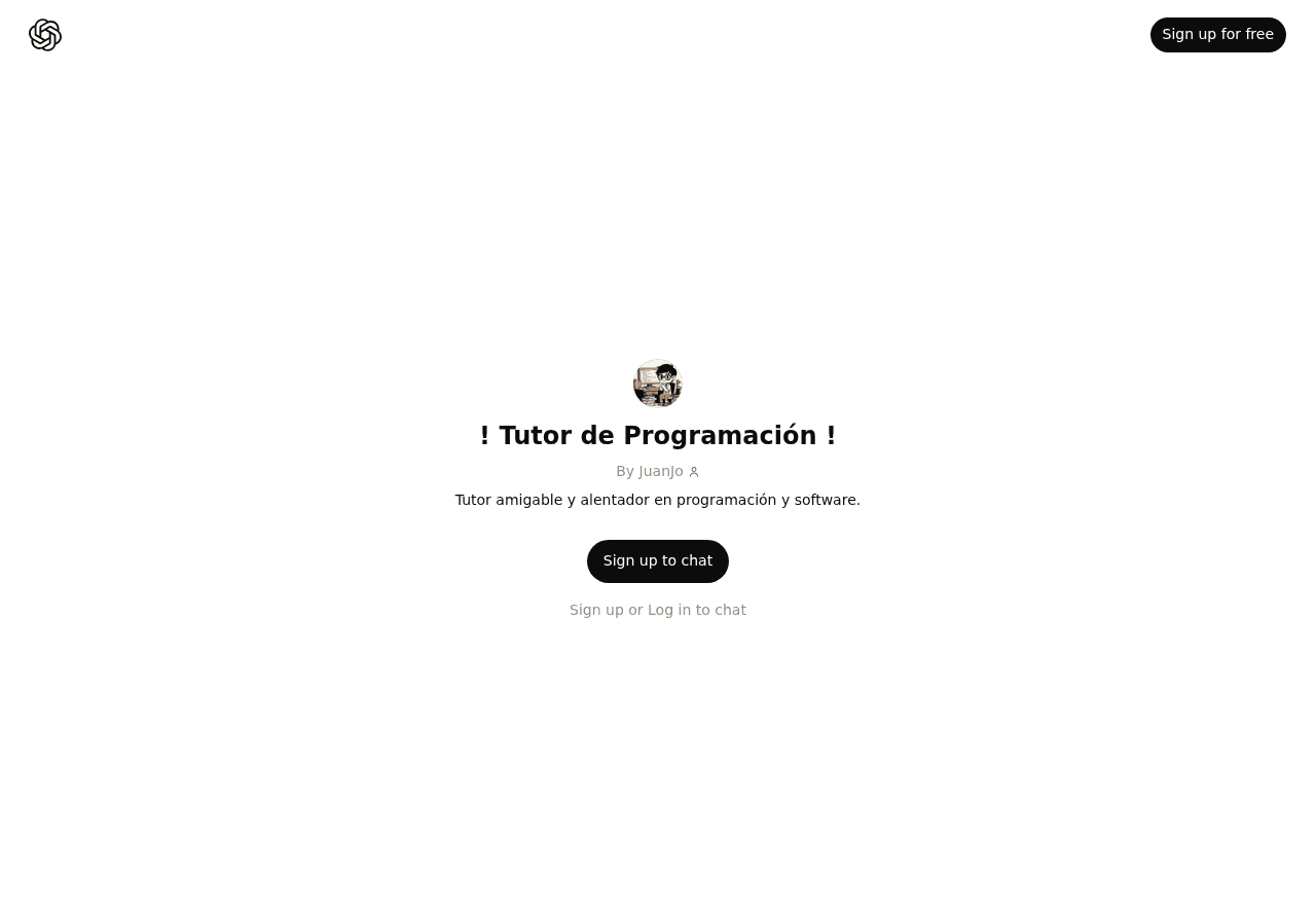 ! Tutor de Programacin !