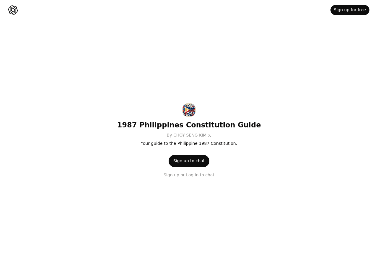 1987 Philippines Constitution Guide