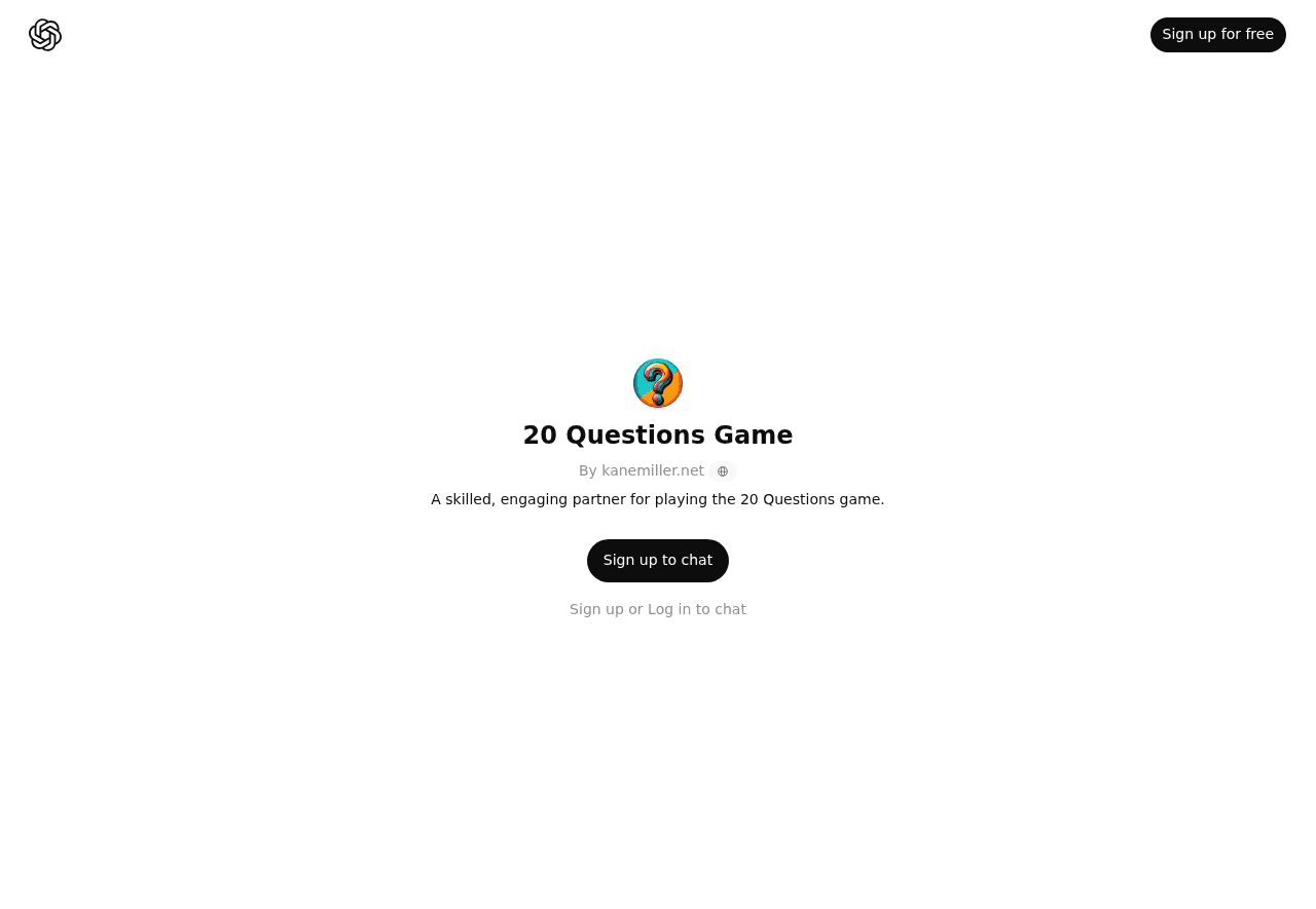 20 Questions Game