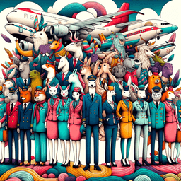 World Animals Flight Attendant Uniform