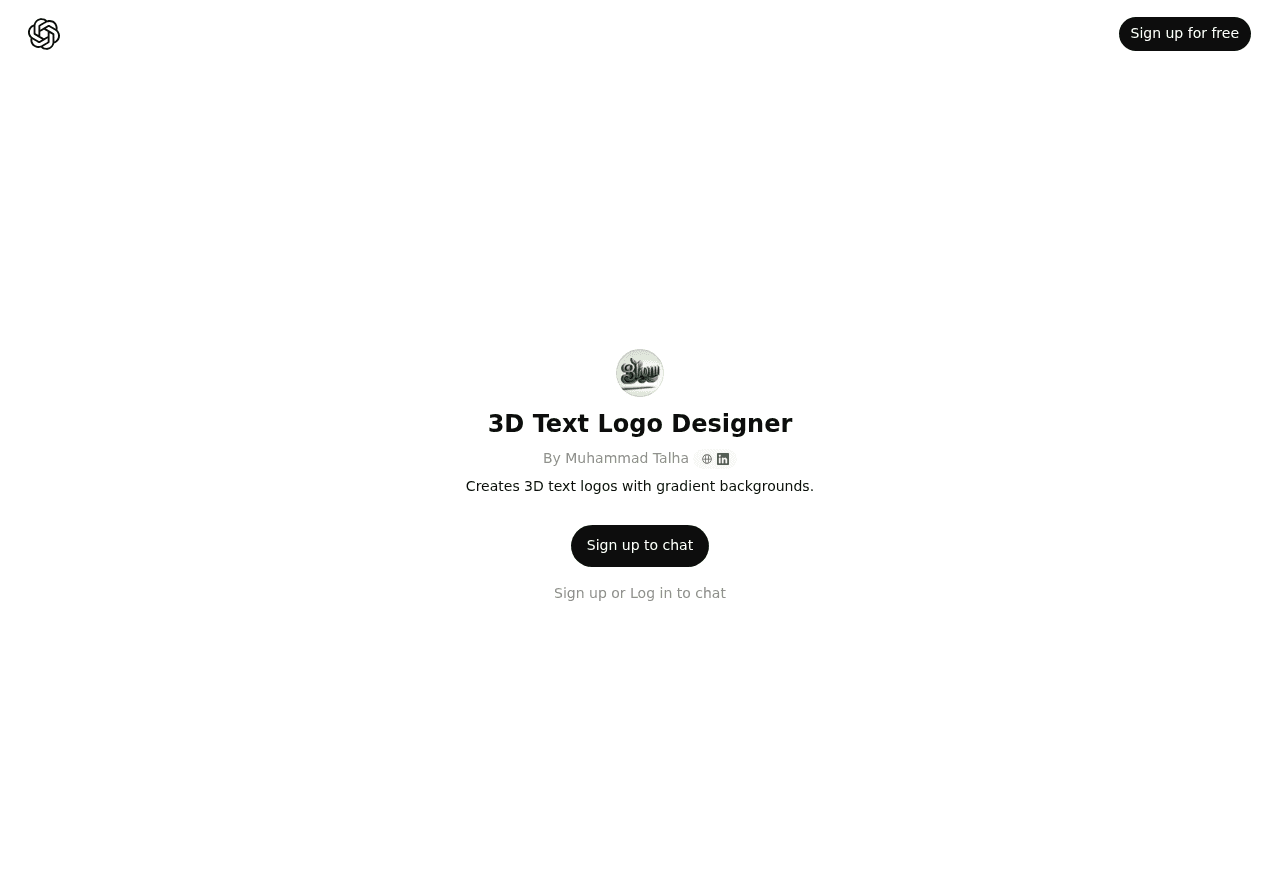 3D Text Logo Designer