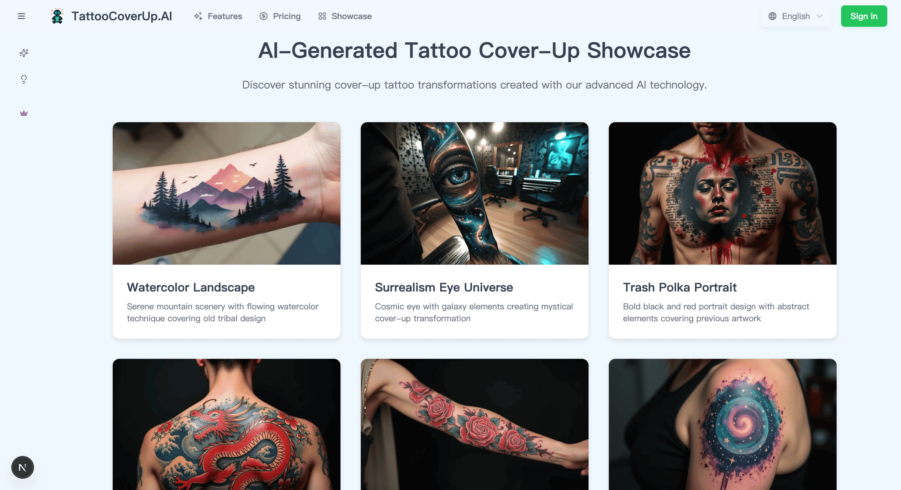 TattooCoverUp.AI - Revolutionary AI tattoo cover-up generator