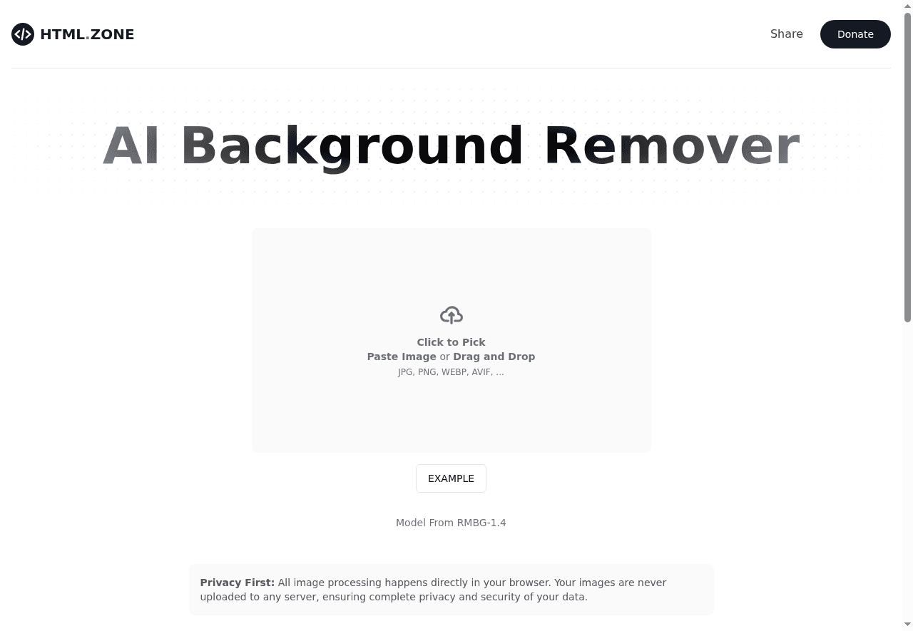 AI Background Remover by HTML Zone