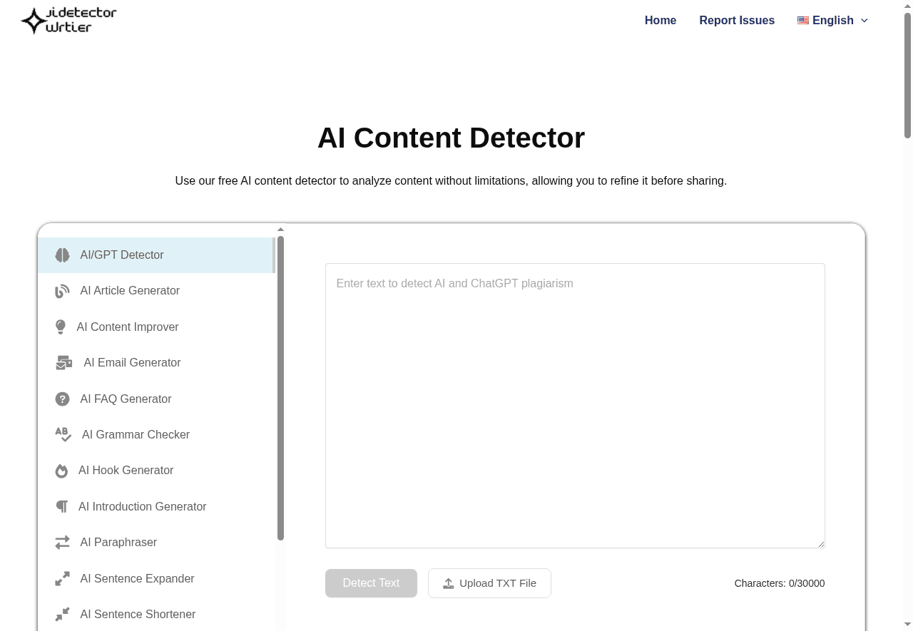 AI Detector Write