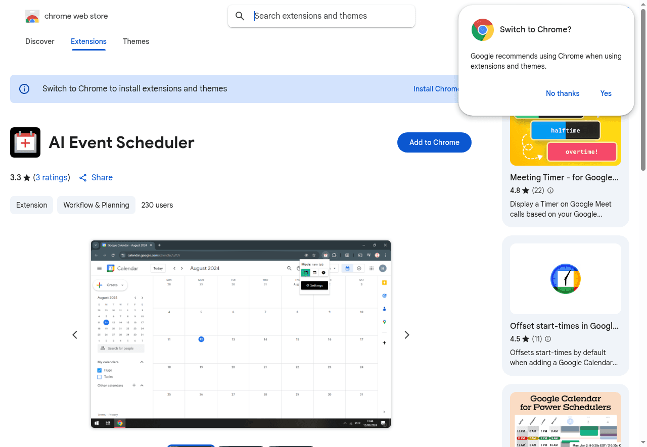 AI Event Scheduler