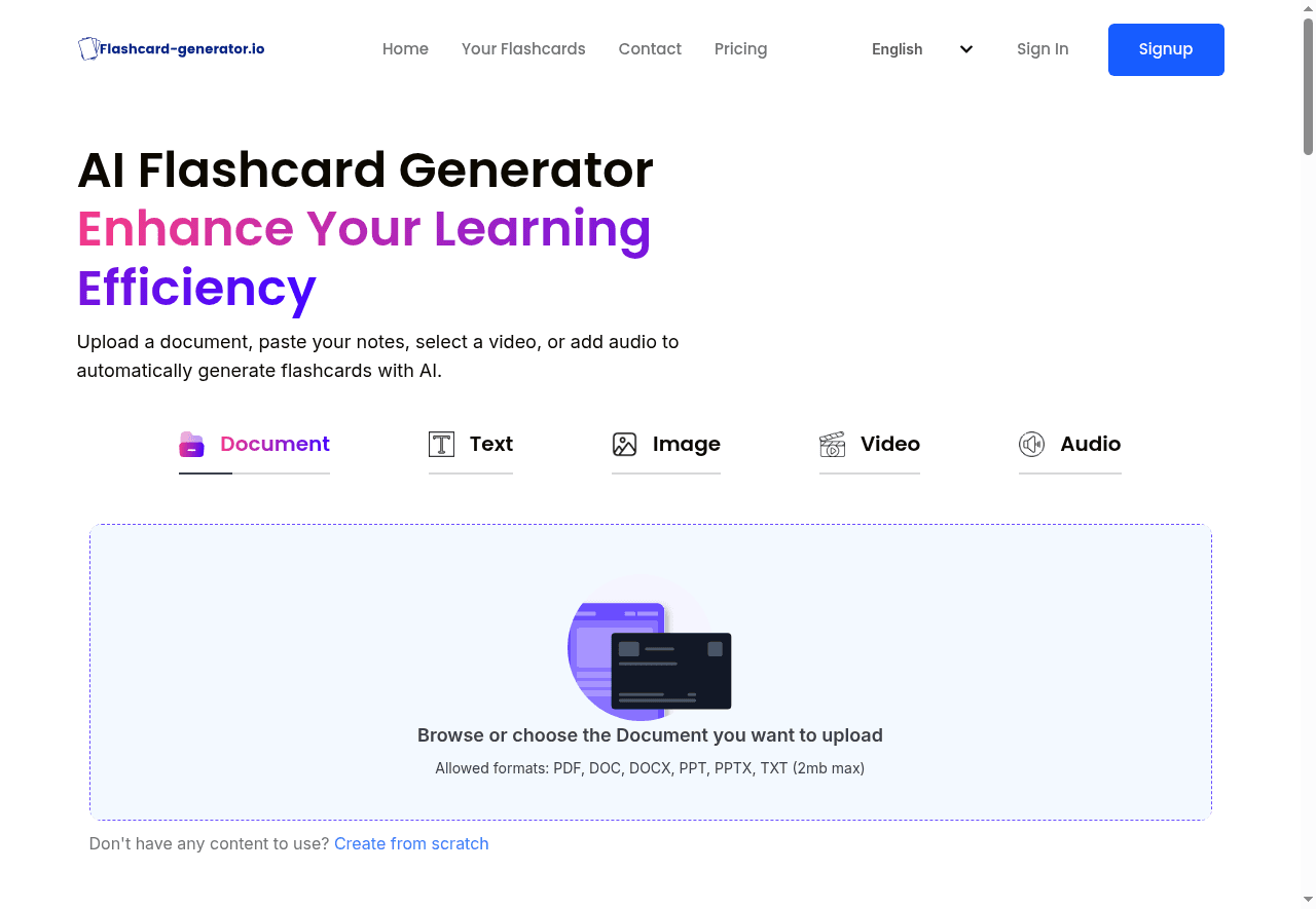AI Flashcard Generator