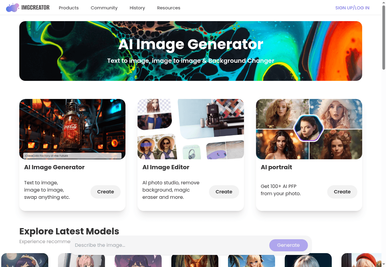 AI Image Generator - ImgCreator.AI