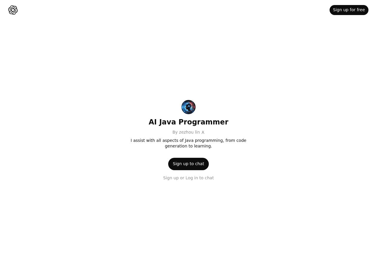 AI Java Programmer