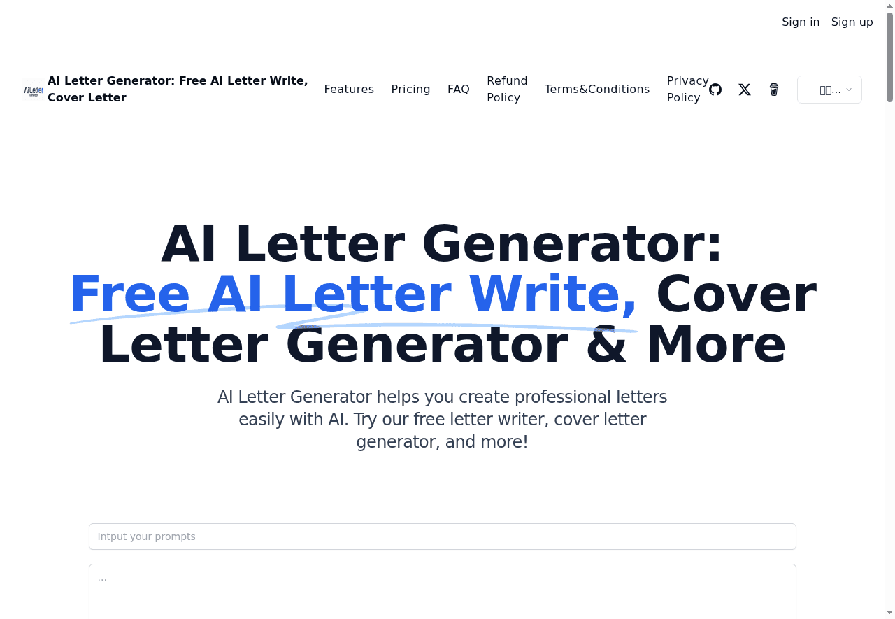AI Letter Generator