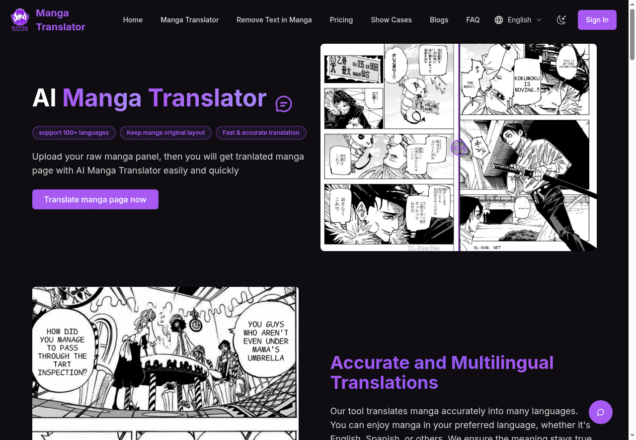AI Manga Translator