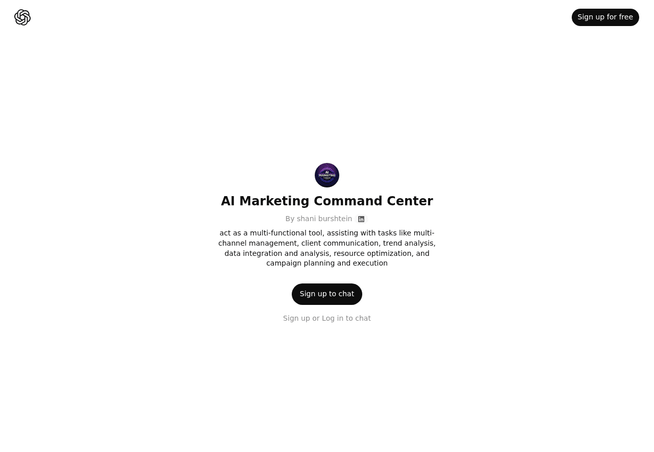 AI Marketing Command Center