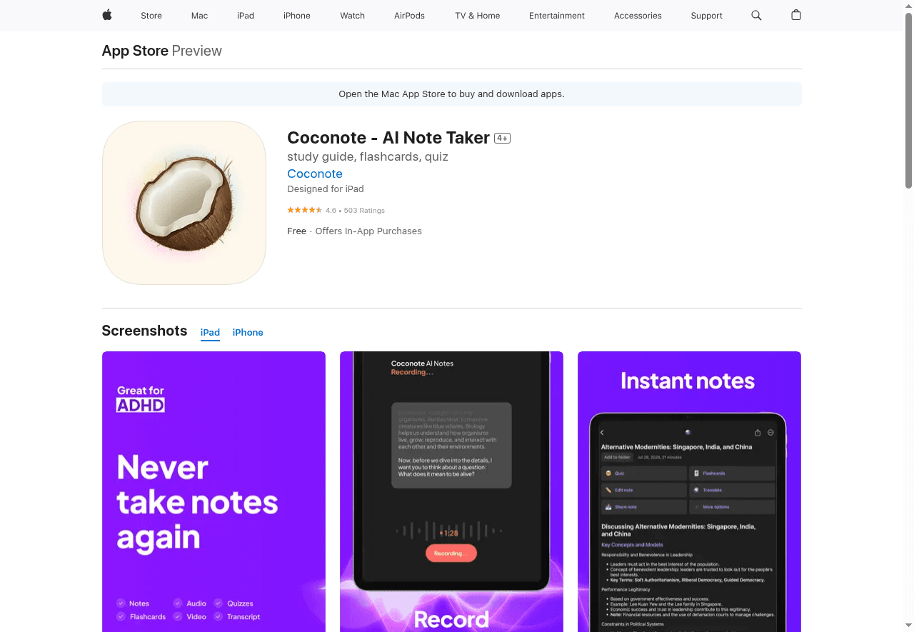AI Note Taker - Coconote