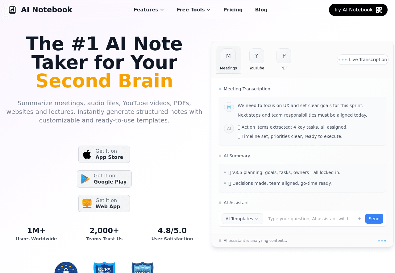 AI Notebook App