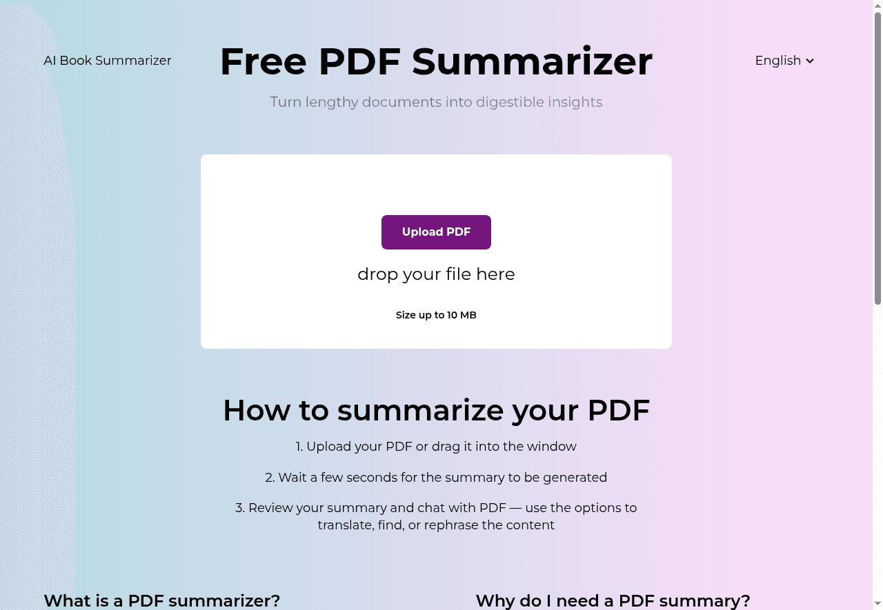 AI PDF Summarizer