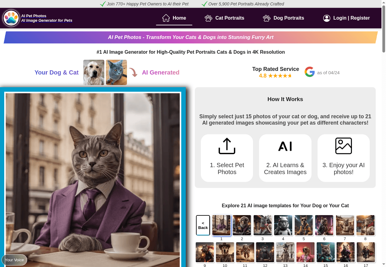 AI Pet Photos