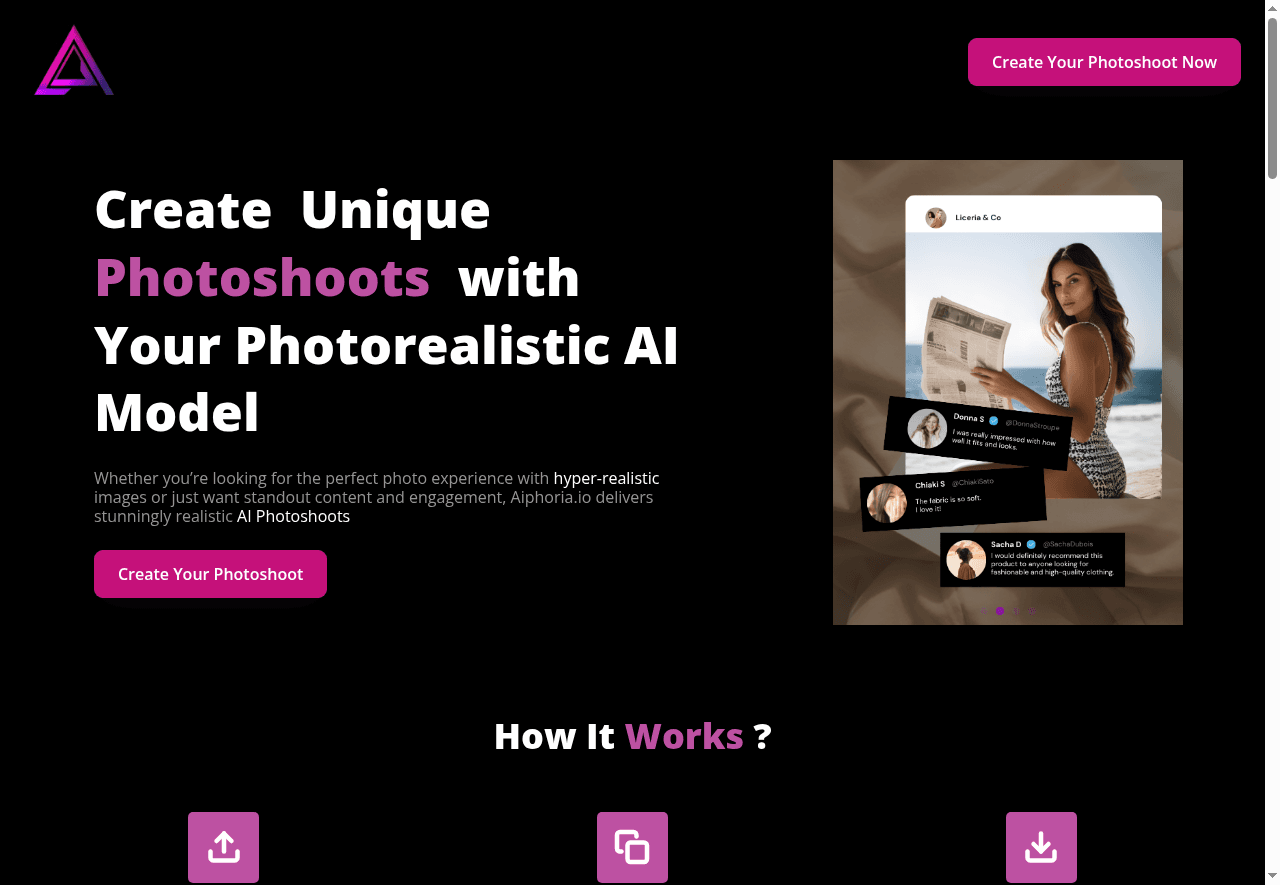 AI Photoshoot - Aiphoria.io