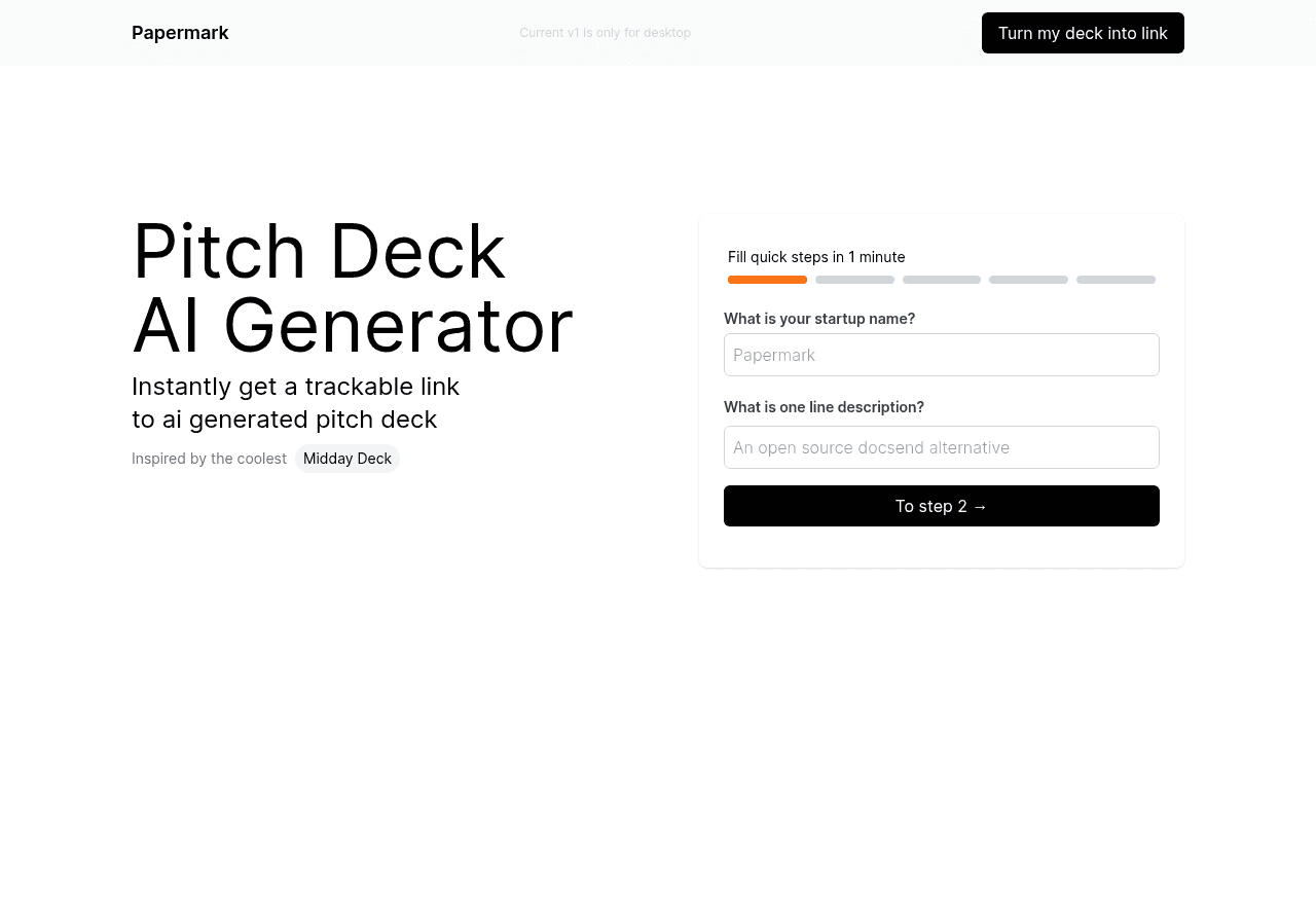 AI Pitch Deck Generator