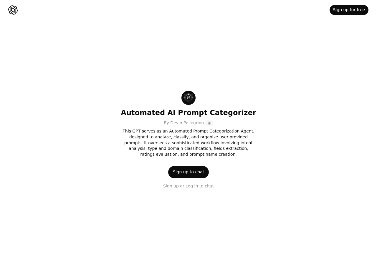 AI Prompt Categorizer