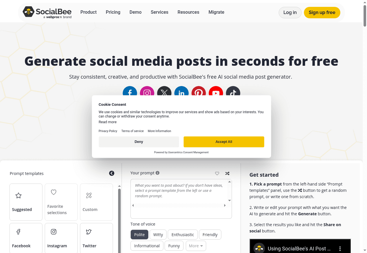 AI Social Post Generator