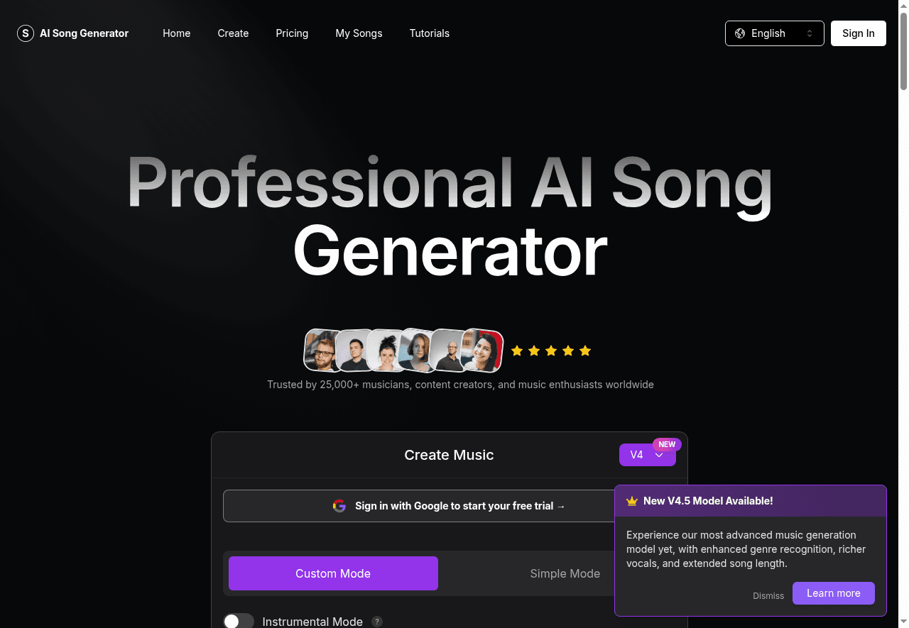 AI Song Generator AI