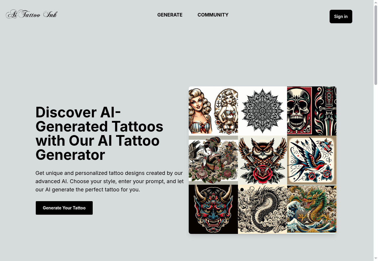 AI Tattoo Ink