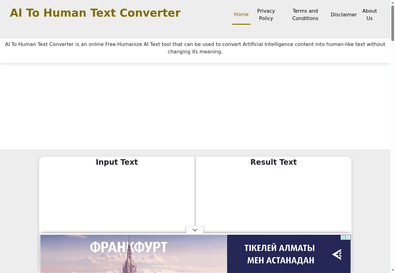 AI To Human Text Converter