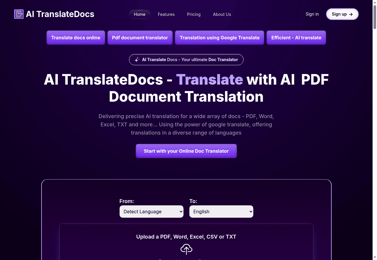 AI TranslateDocs