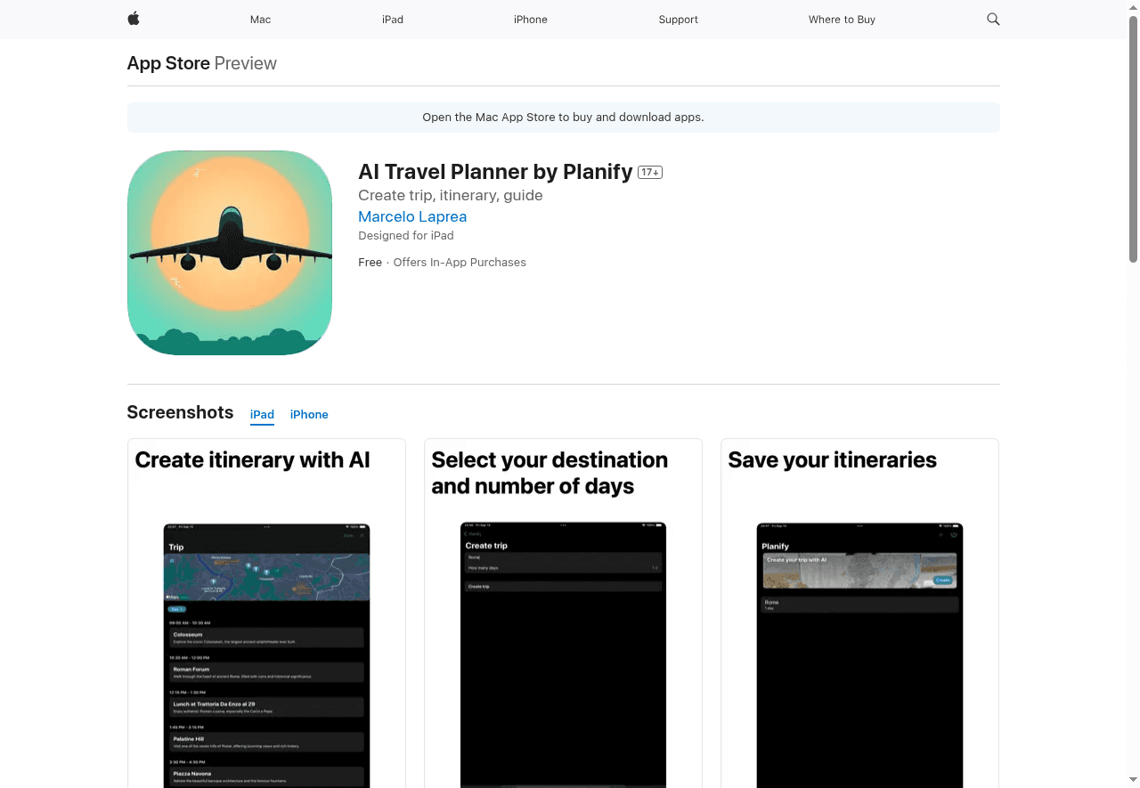 AI Travel Planner by Planify