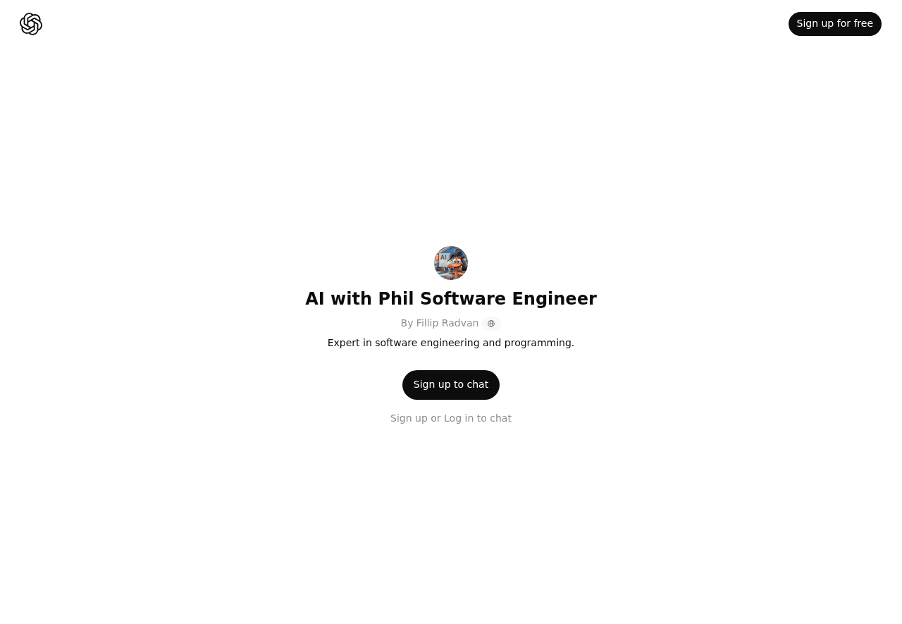 AI with Phil Software Engineer