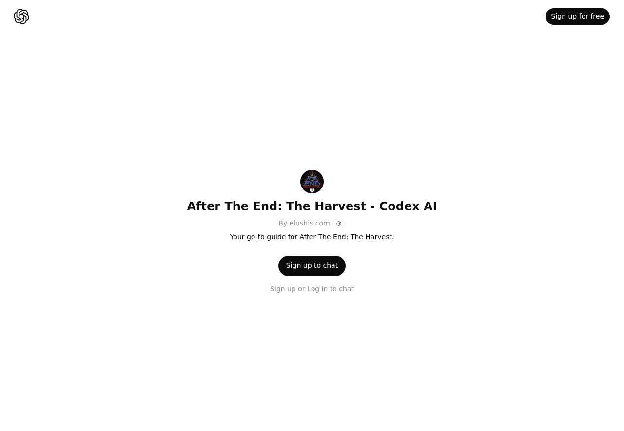 After The End: The Harvest - Codex AI