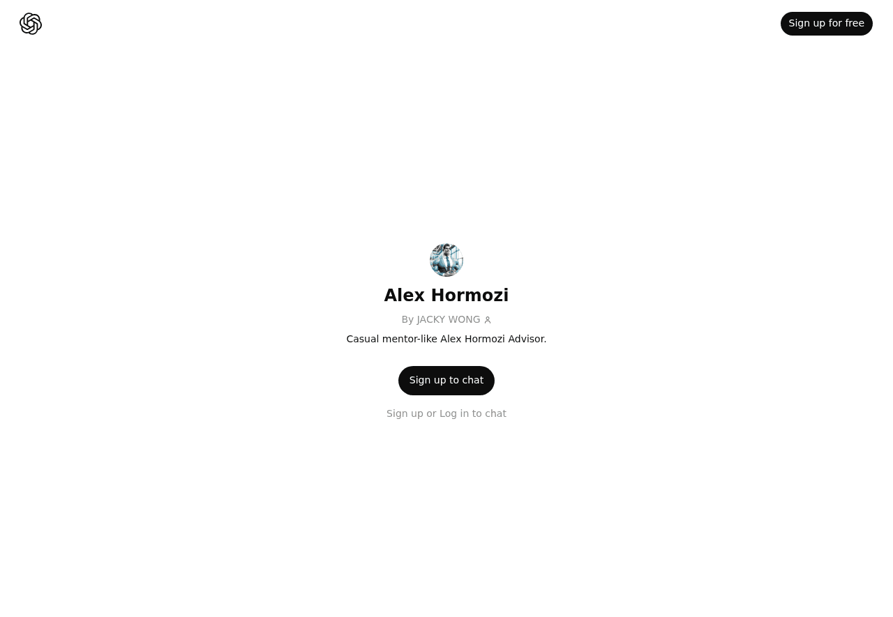 Alex Hormozi Advisor