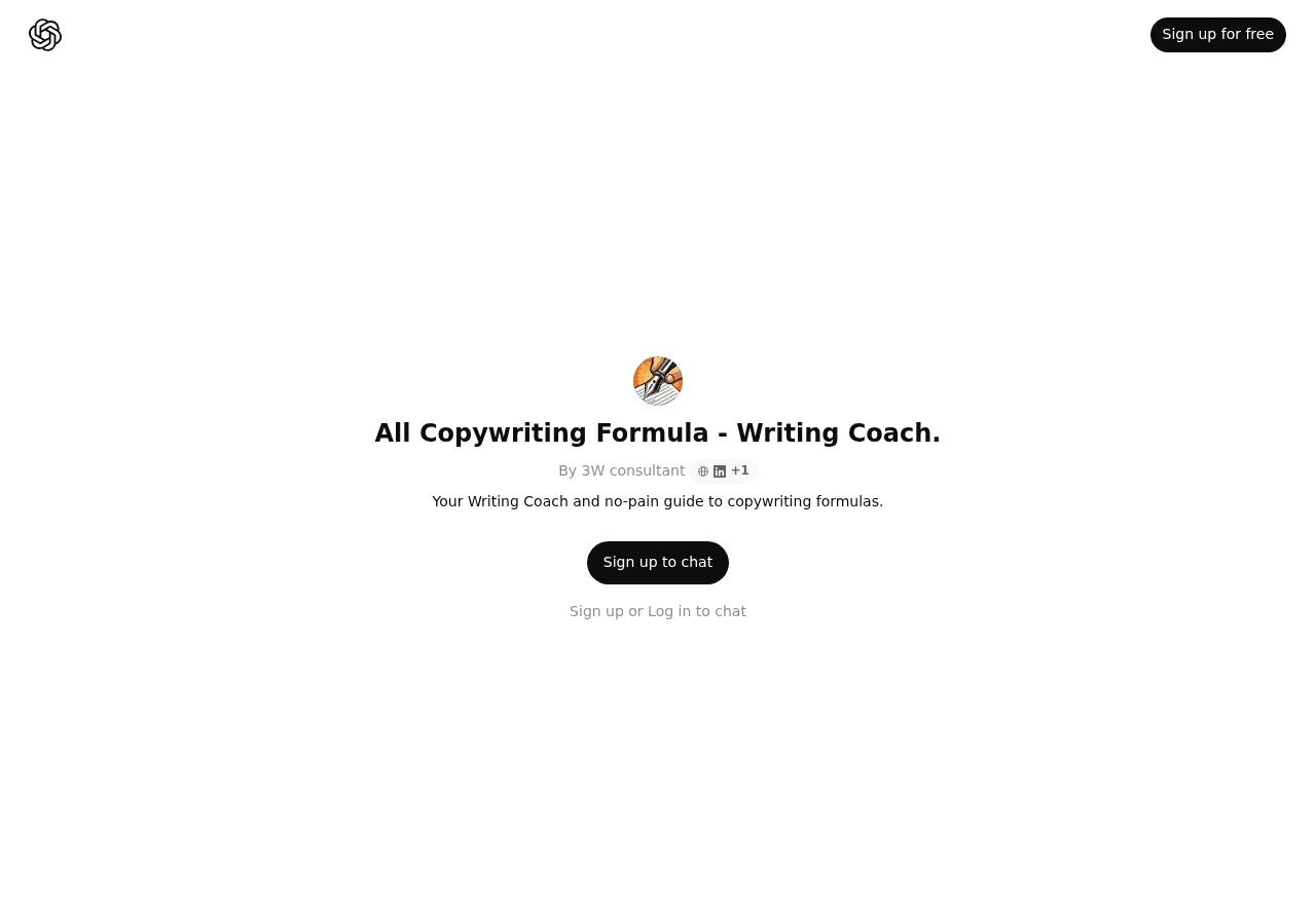 All Copywriting Formula - Writing Coach