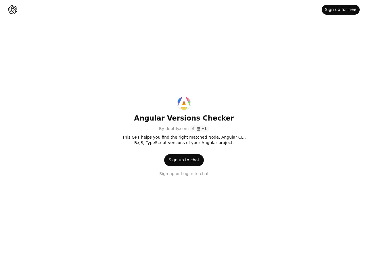 Angular Versions Checker