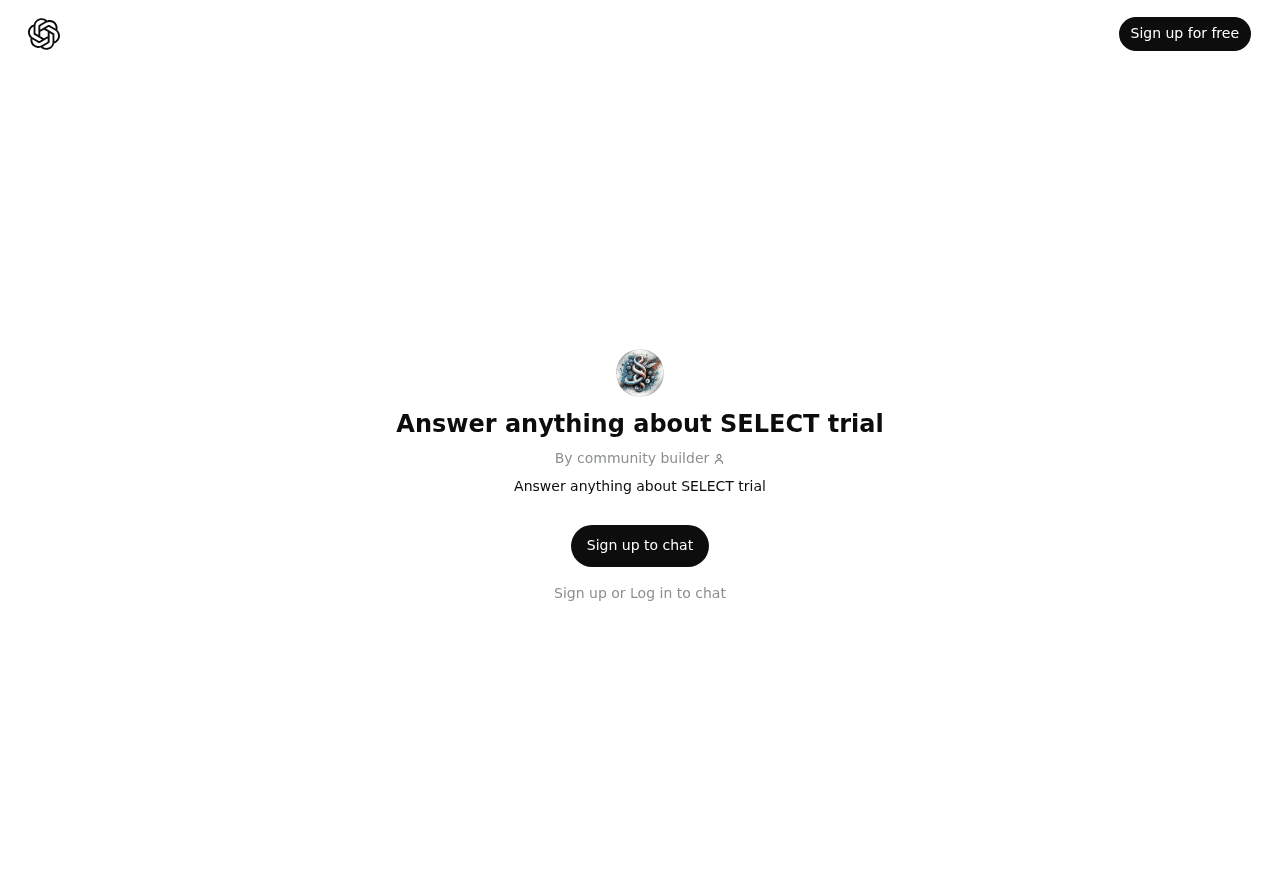 Answer Anything About SELECT Trial