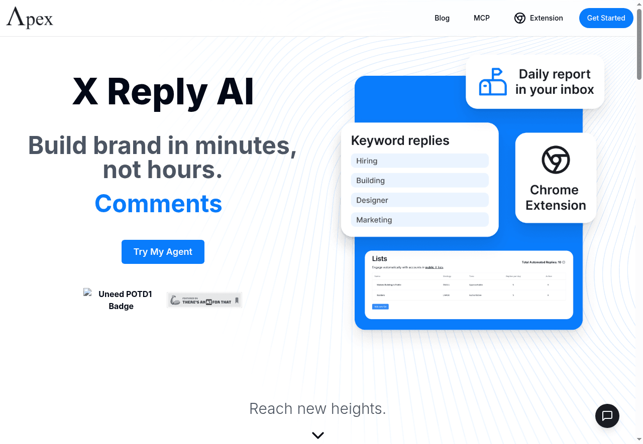 Apex - X Reply AI