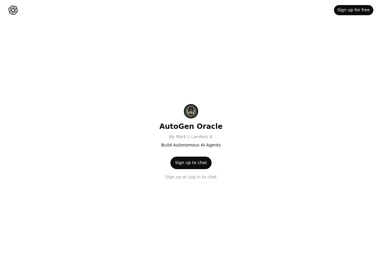 AutoGen Oracle