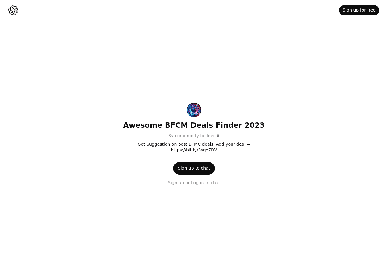 Awesome BFCM Deals Finder 2023