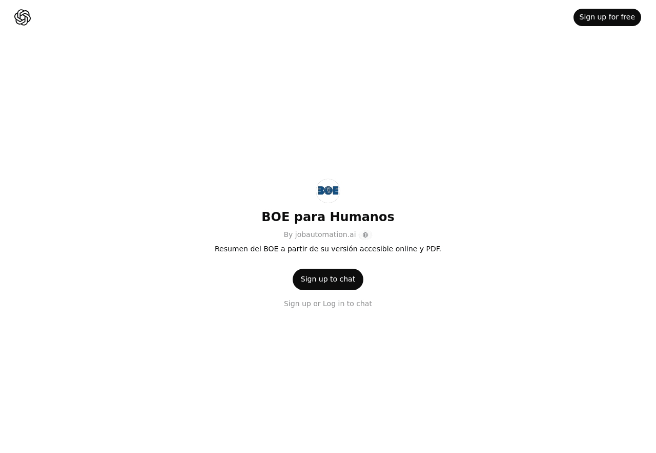 BOE para Humanos