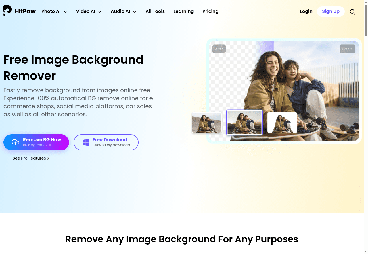 Background remover by Hitpaw