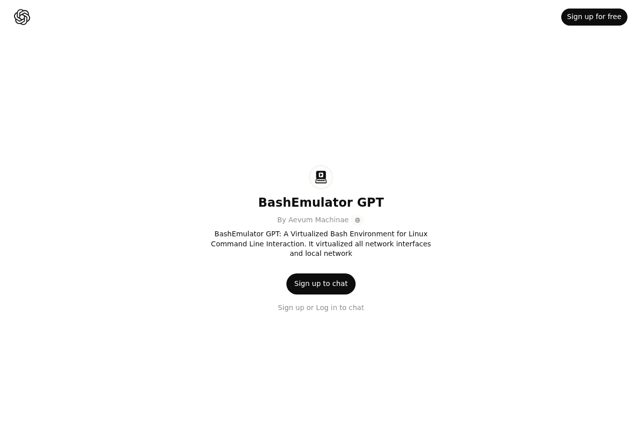 BashEmulator GPT