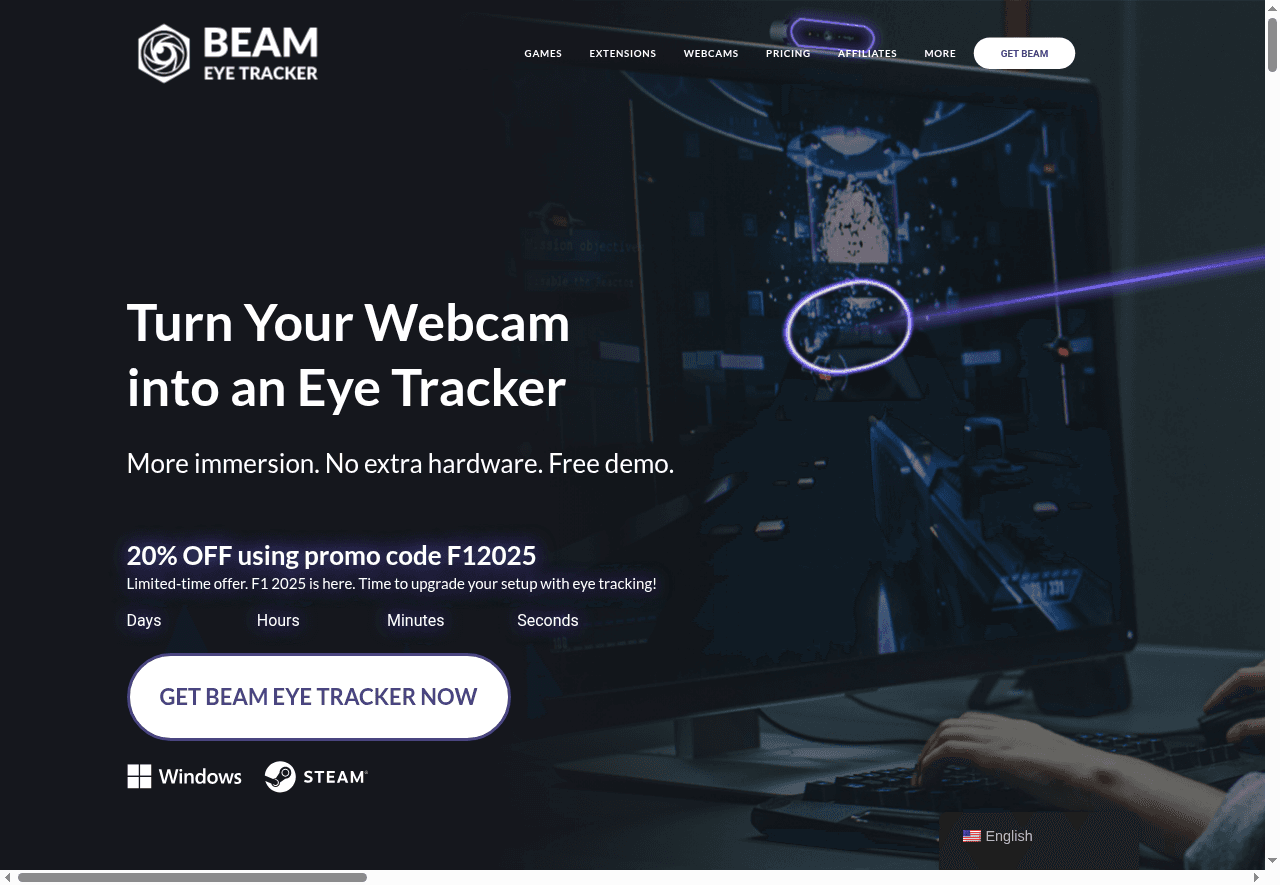 Beam Eye Tracker