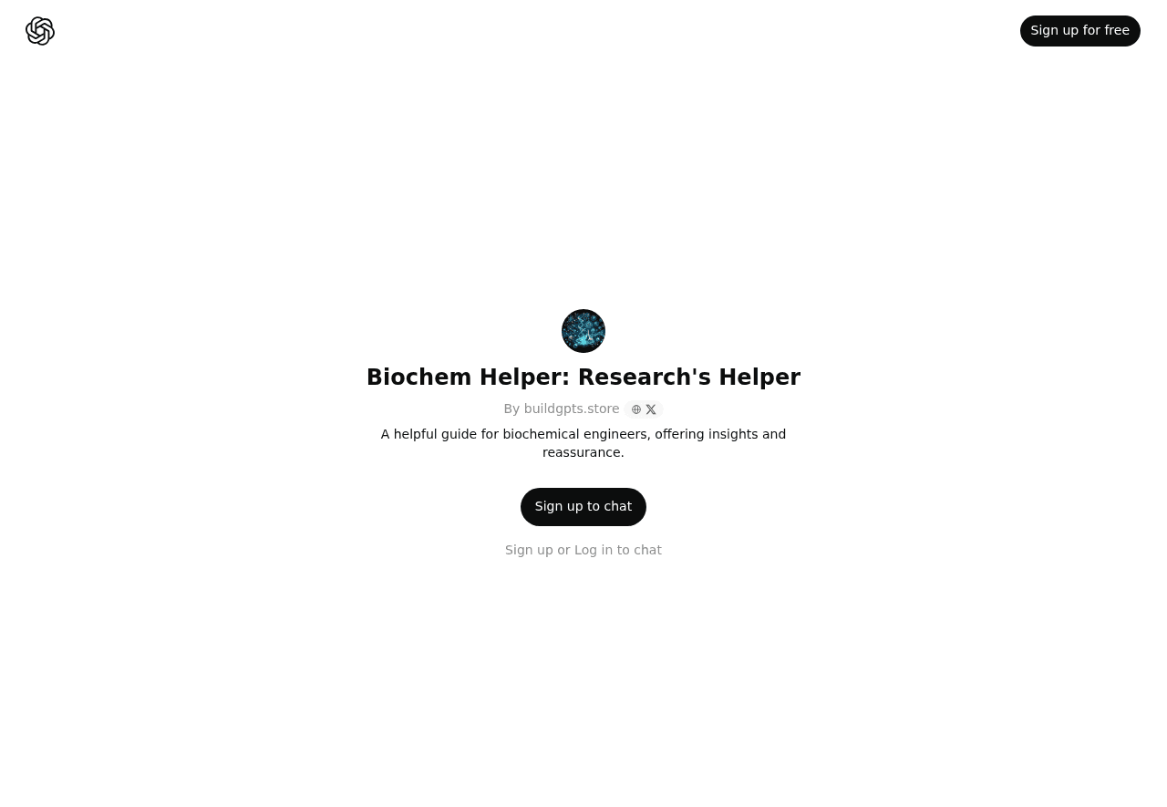 Biochem Helper: Research's Helper