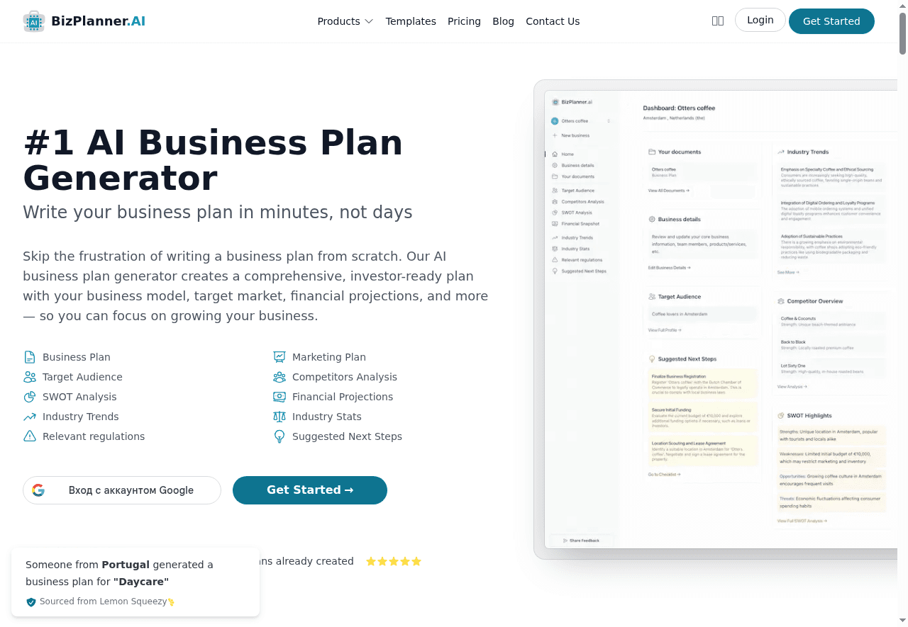 BizPlanner AI