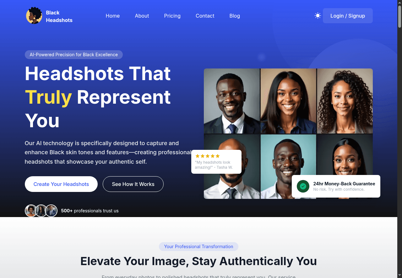 Black Headshots AI