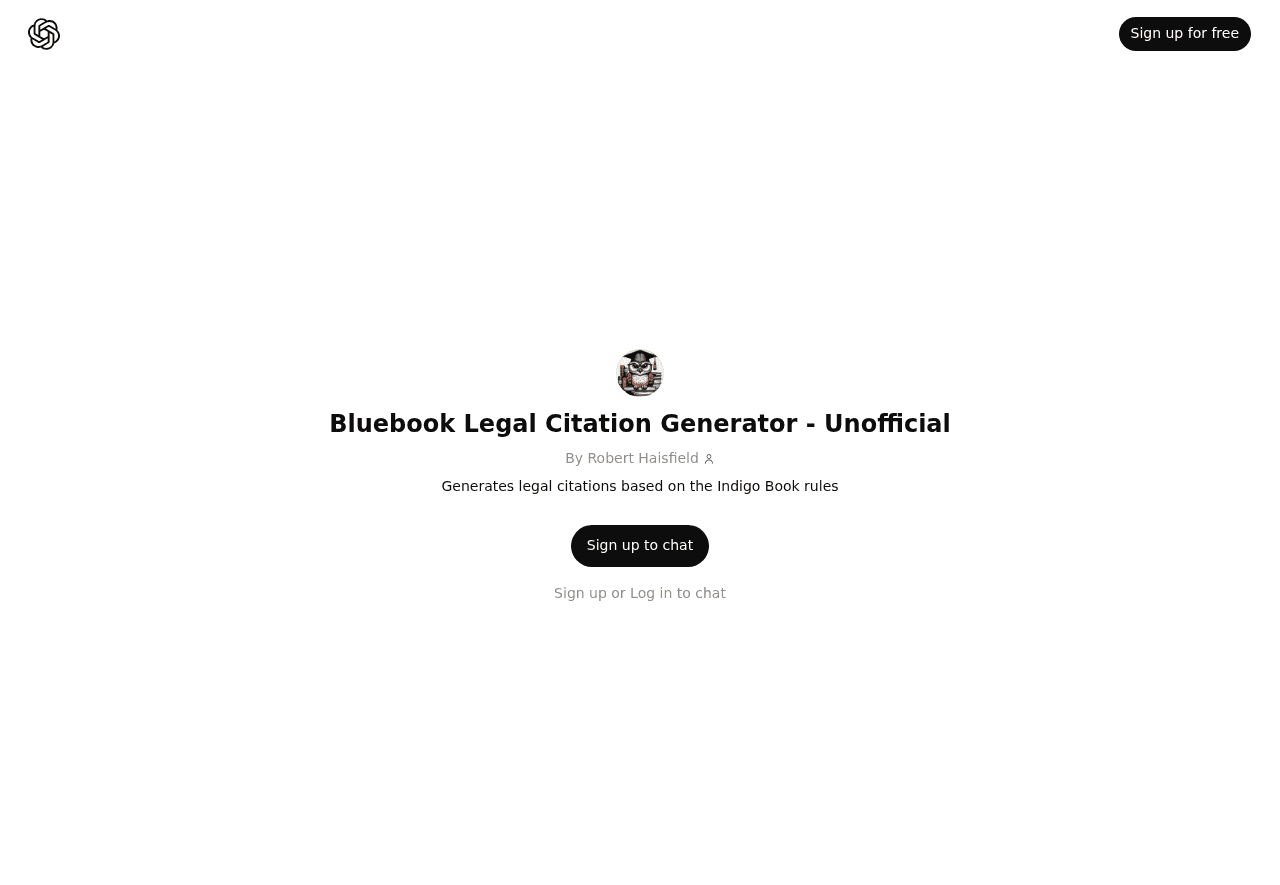 Bluebook Legal Citation Generator