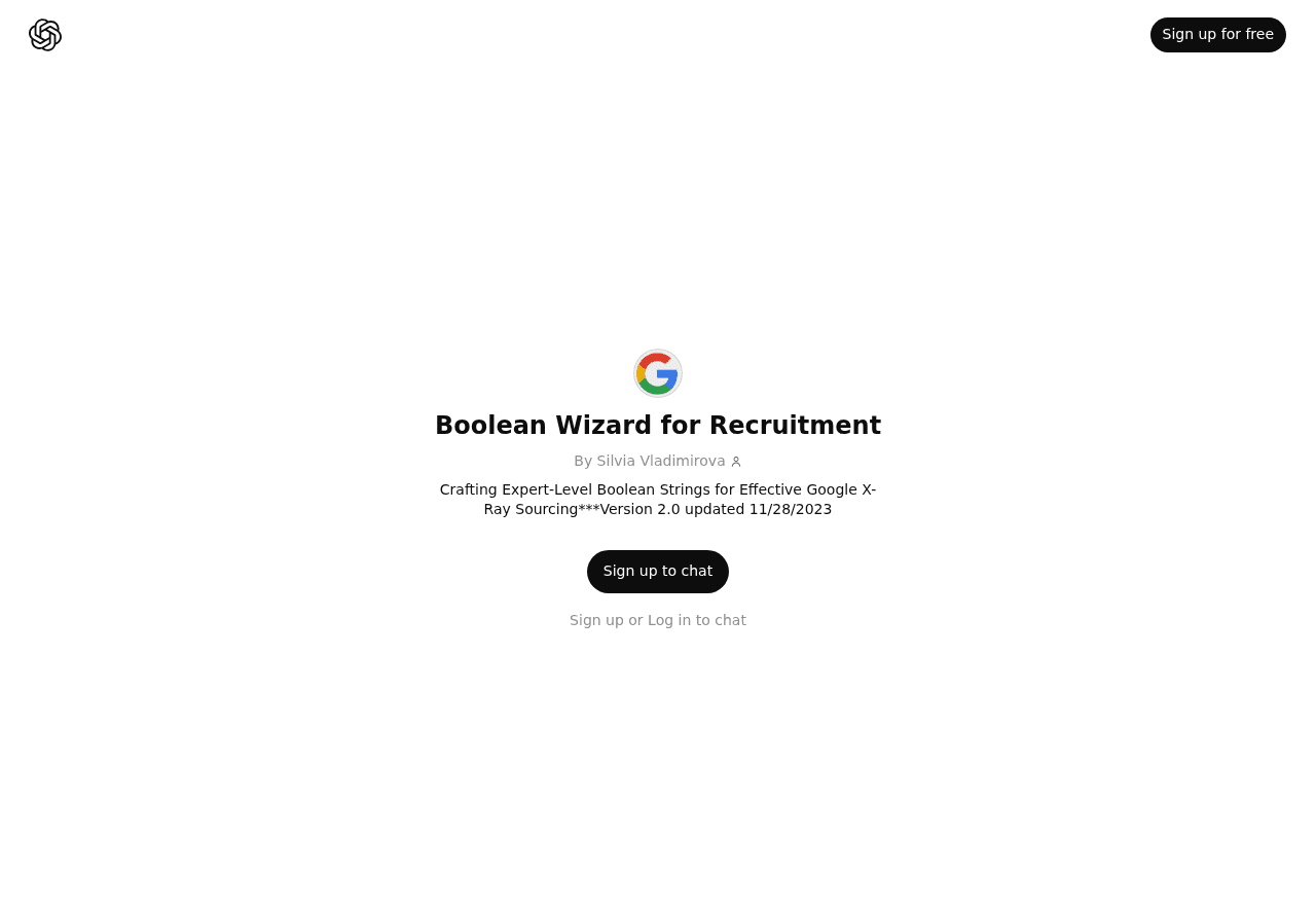 Boolean Wizard for Recruitment