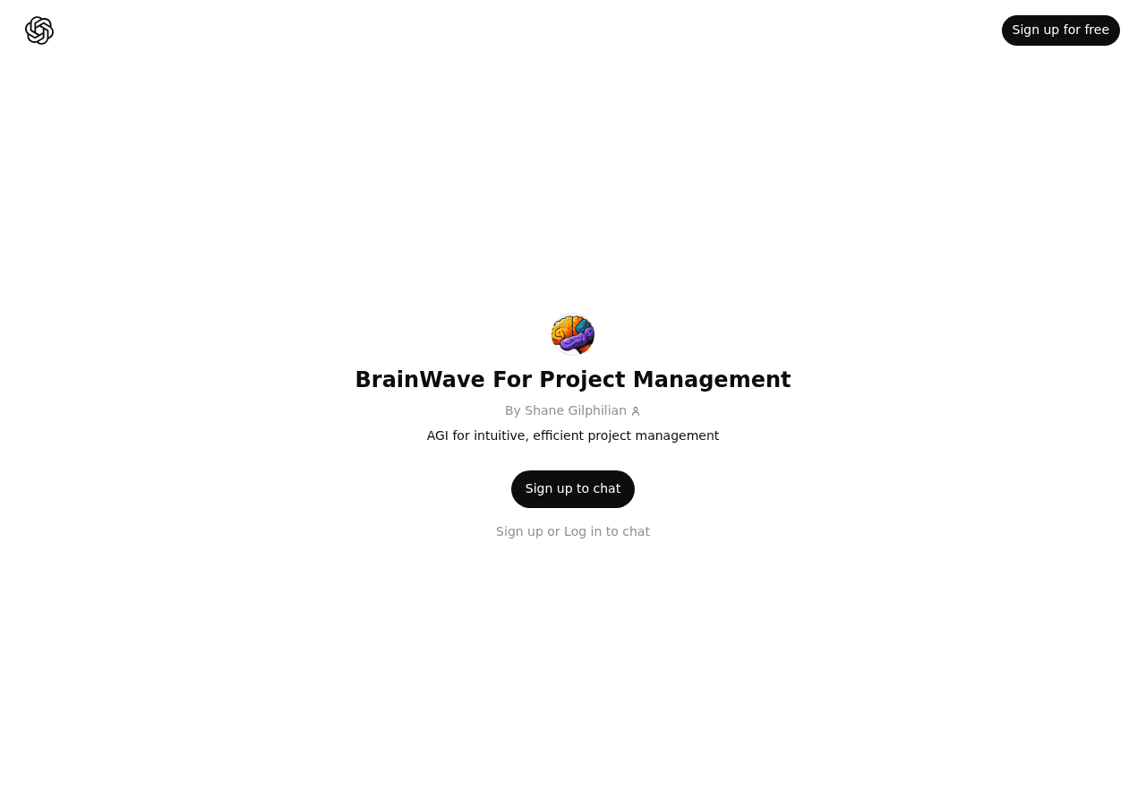 BrainWave For Project Management