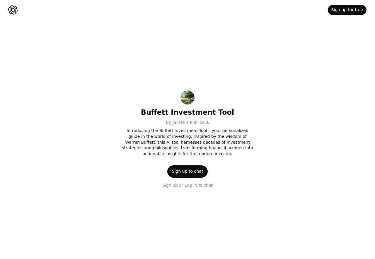 Buffett Investment Tool