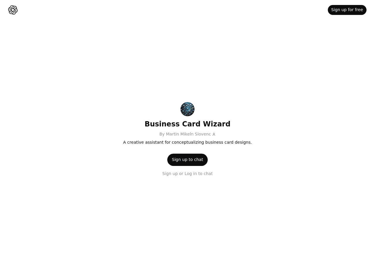 Business Card Wizard