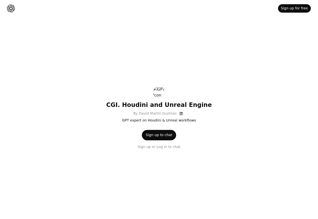 CGI. Houdini and Unreal Engine